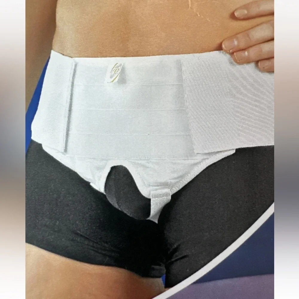 Inguinal Groin Hernia Guard Truss Support Belt Double Sided Pads Left & Right